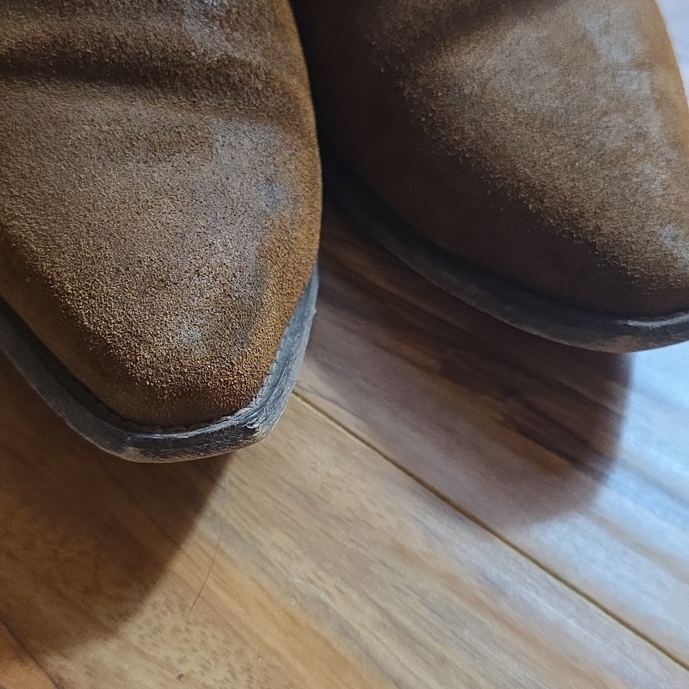 Laredo Ryder Brown Suede Ankle Western Boots Womens 9.5 - Picture 9 of 9